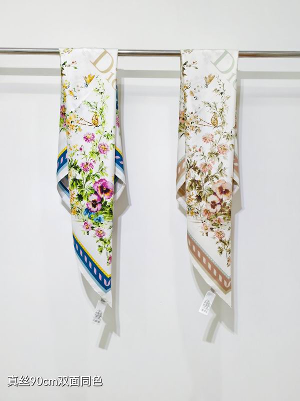 Dior silk scarf 90X90cm E070756